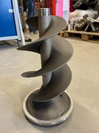 Metallspiral 3D drucken, Schneckenspiral 3D drucken aus Metall, LMD Druckverfahren