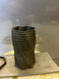 Metallvase 3D drucken, Metallteile 3D drucken, LMD Druckverfahren