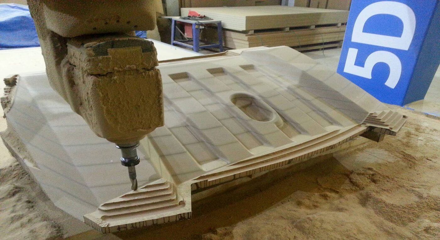 Großformatige MDF Modelle CNC gefräst